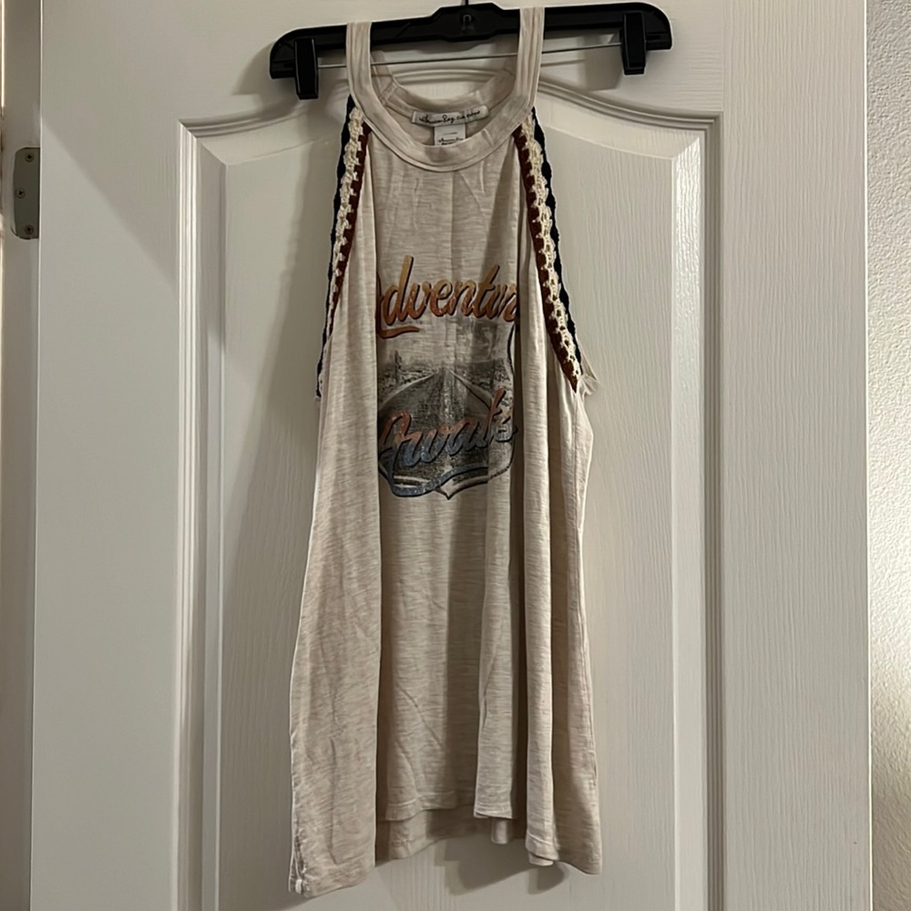 American Rag tank with crochet detail